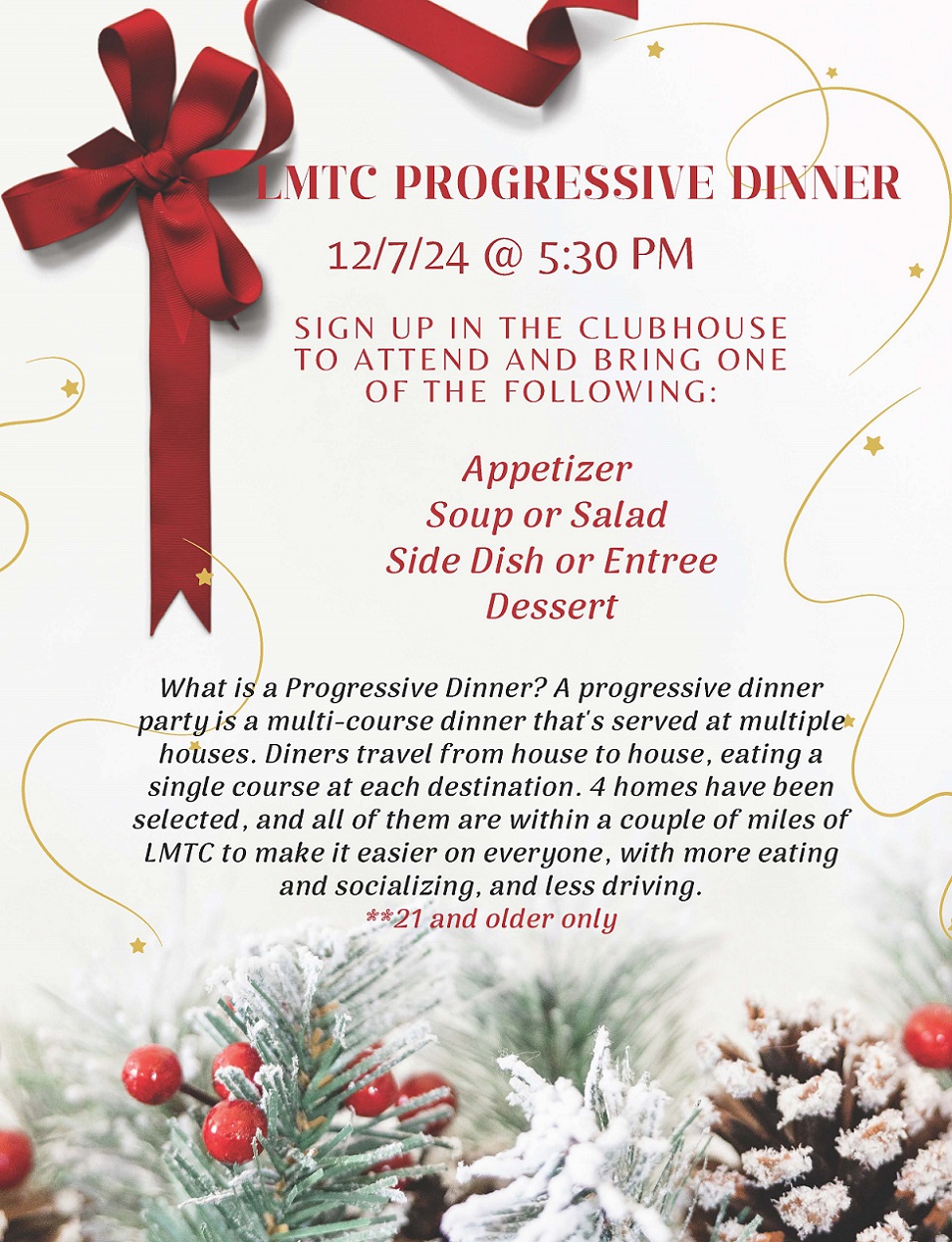 LMTC Progressive Dinner